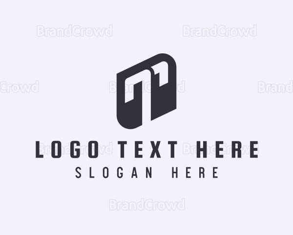 Geometric Business Letter T Logo