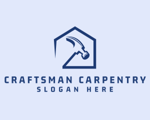 Carpenter - Hammer House Carpenter logo design