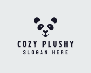 Star Panda Face logo design