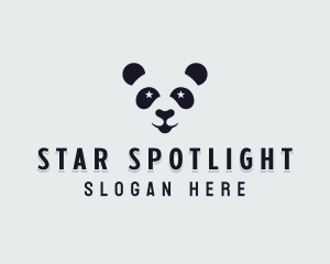 Star Panda Face logo design