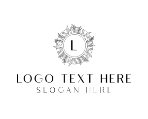 Wedding Florist Wreath Logo