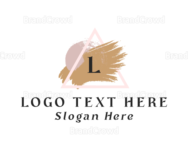 Triangle Watercolor Brush Logo