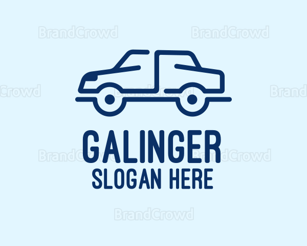 Simple Blue Automotive Car Logo