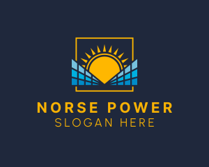 Sun Solar Power logo design