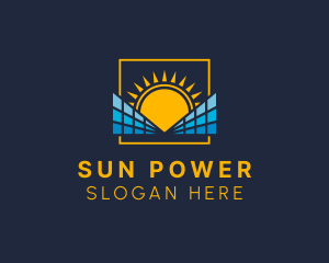 Sun Solar Power logo design