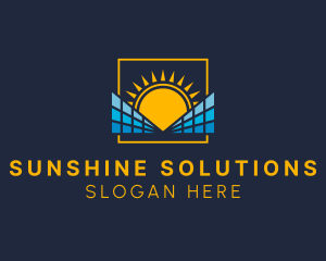 Sunlight - Sun Solar Power logo design