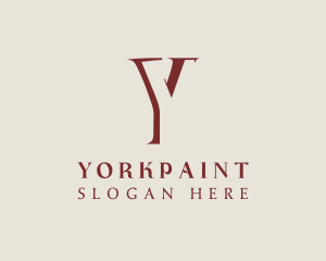 Serif Professional Letter Y logo design