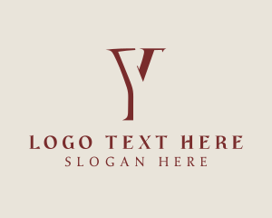 Letter Y - Serif Professional Letter Y logo design