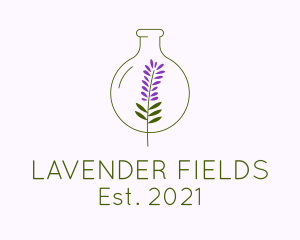 Lavender - Essential Lavender Oil logo design