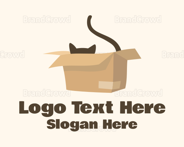 Cat Carboard Box Logo