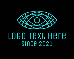 Webcam - Minimalist Tech Eye logo design