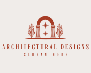Arch - Architecture Arch Pillar logo design