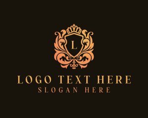 Upscale - Elegant Shield Upscale logo design