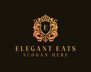 Elegant Shield Upscale logo design