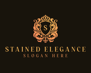 Elegant Shield Upscale logo design