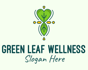 Green Gardening Leaf logo design