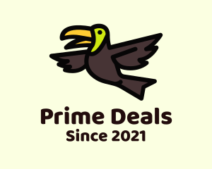 Amazon - Flying Toucan Bird logo design