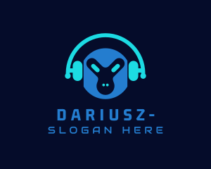 Composer - Monkey Music DJ logo design
