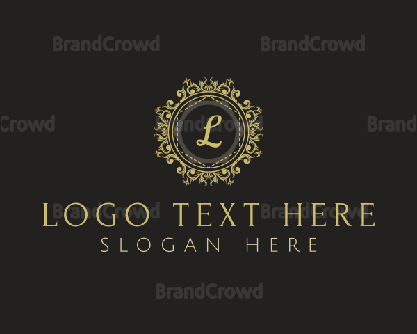 Elegant Floral Ornament Logo