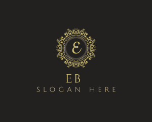 Elegant Floral Ornament  Logo