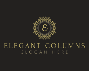 Elegant Floral Ornament  logo design