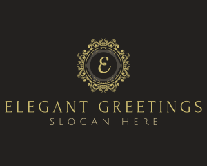 Elegant Floral Ornament  logo design