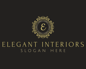 Elegant Floral Ornament  logo design