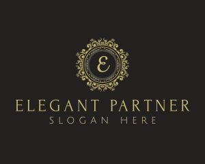 Elegant Floral Ornament  logo design