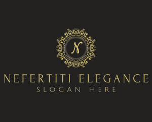 Elegant Floral Ornament  logo design