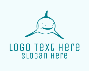 Fishing Shark Aquarium  Logo