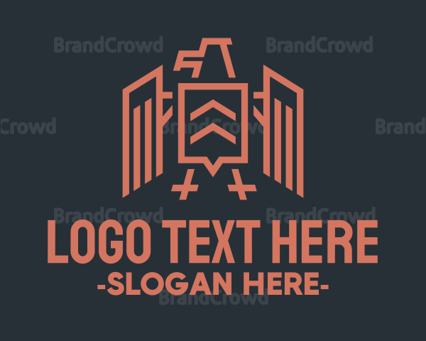 Brown Eagle Crest Logo