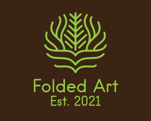 Seedling Art Leaf Vines logo design