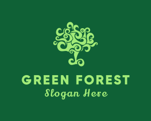 Curly Tree Forest logo design