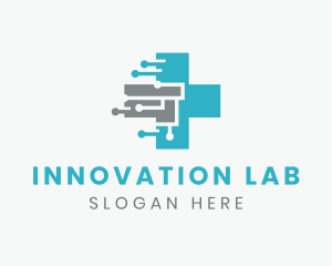 Experimentation - Modern Medical Technology logo design