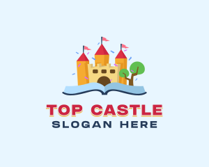 Castle Book Story logo design