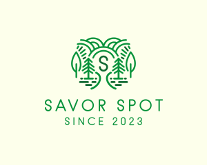 Outdoor Forest Tree Plantation logo design