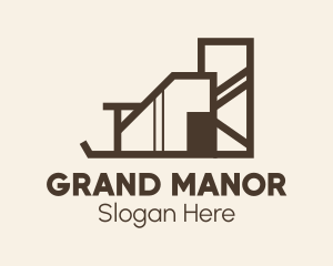 Mansion - Modern Contemporary Mansion logo design