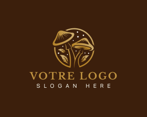 Mushroom Botanical Fungi Logo