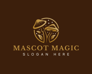 Mushroom Botanical Fungi logo design