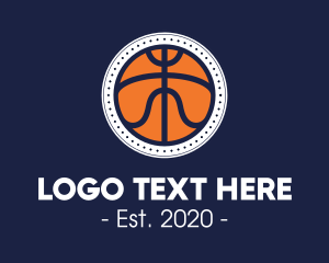 Hoops - Basketball League Tournament logo design