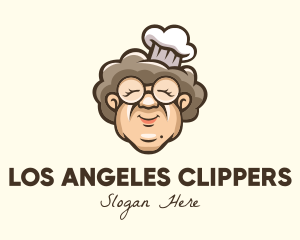 Grandmother Chef Cook Logo