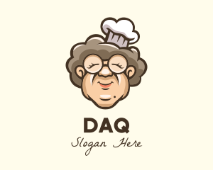 Meal - Grandmother Chef Cook logo design