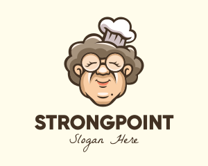 Bakery - Grandmother Chef Cook logo design