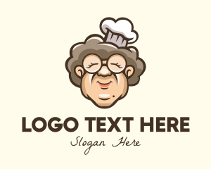 Grandmother Chef Cook Logo