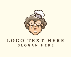 Food - Grandmother Chef Cook logo design