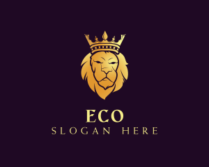 Expensive - Crown Feline Lion logo design