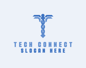 Treatment - Medical Caduceus Hospital logo design