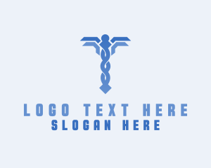 Lab - Medical Caduceus Hospital logo design