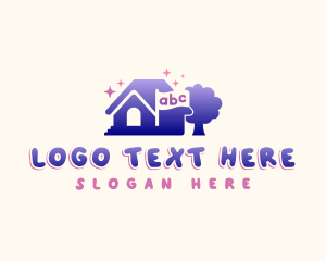 School - Preschool Kindergarten School logo design