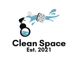Tidy - Bottle Spray Cleaner logo design